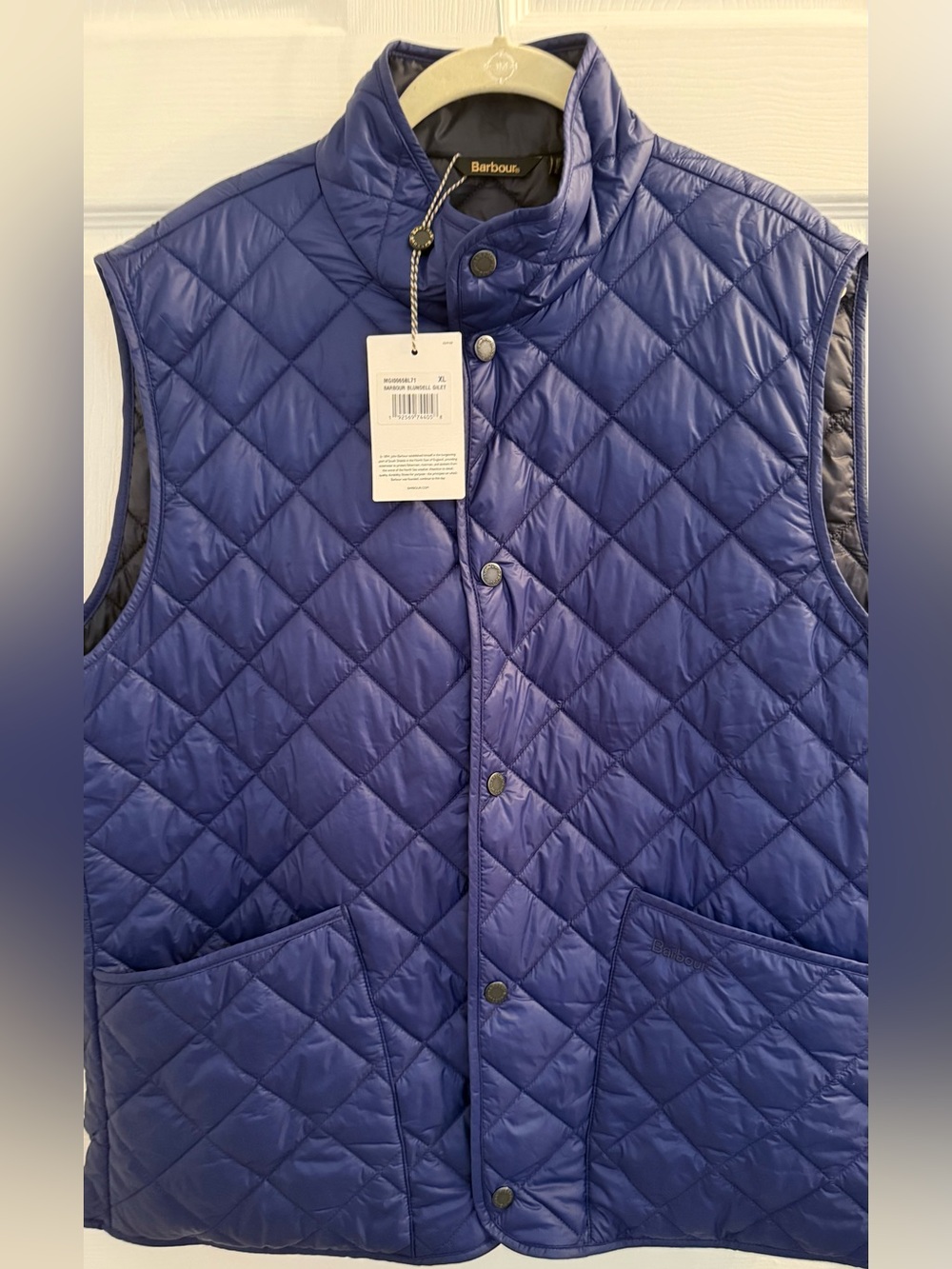 Barbour Quilted Royal Blue Men’s Vest